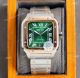 New Green Dial Cartier Santos Dumont XL Two Tone Replica Watch For Men (2)_th.jpg